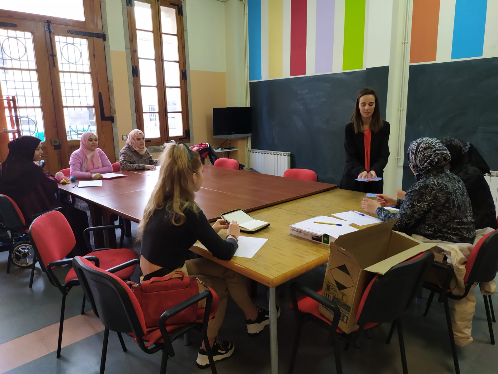 Comezan as clases de español para inmigrantes do  programa Anduriña con sesións en Silleda e na Bandeira
