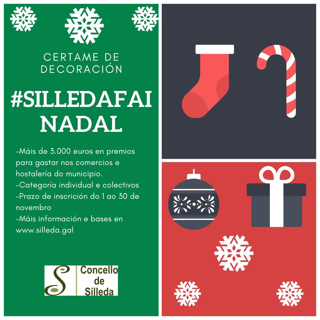 O Concello de Silleda convoca de novo o concurso de decoración de Nadal, con máis de 3.000 euros en premios para gastar en comercios e locales de hostalería