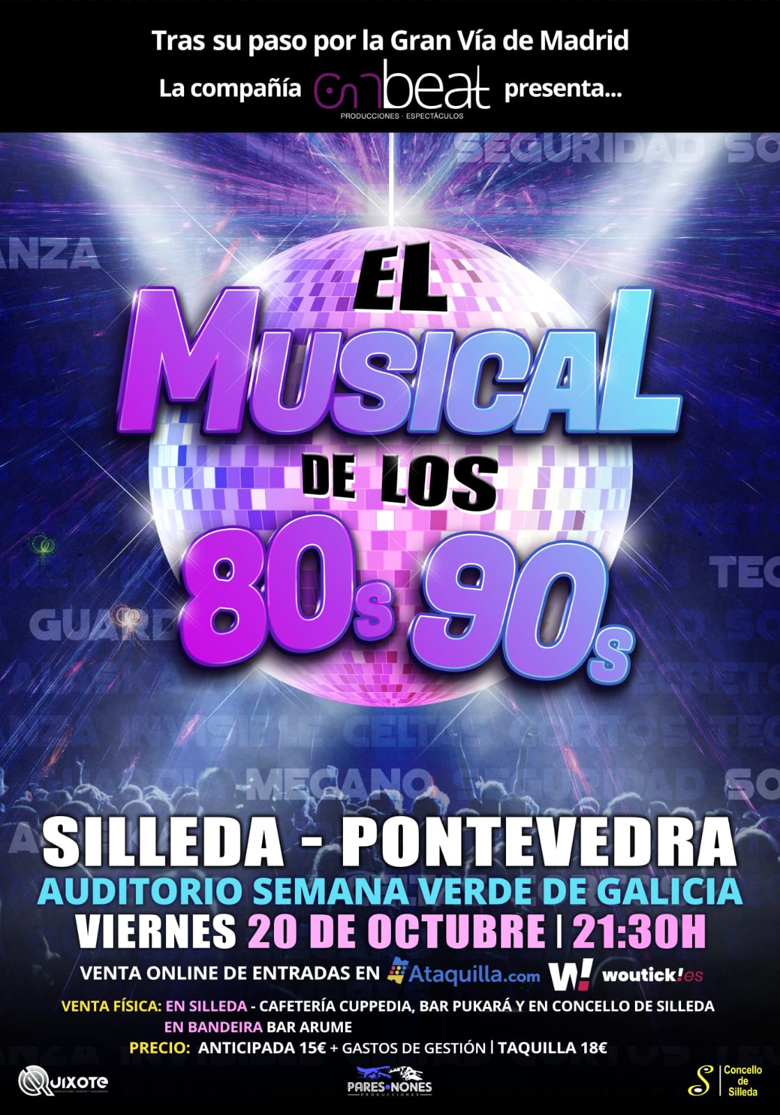 Chega a Silleda o Musical dos 80’s e 90’s, o espectáculo que triunfou en Madrid