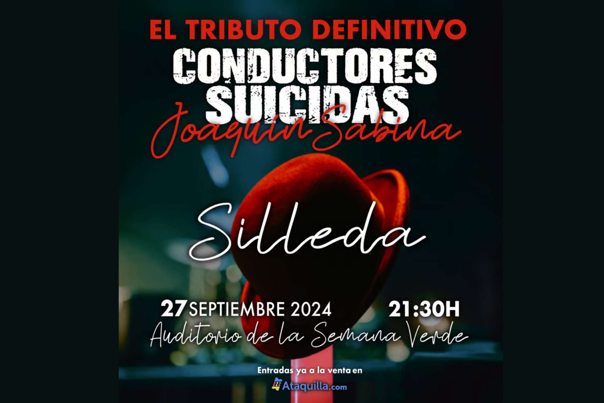 Silleda acolle o 27 de setembro o tributo a Joaquín Sabina da banda ‘Conductores Suicidas’