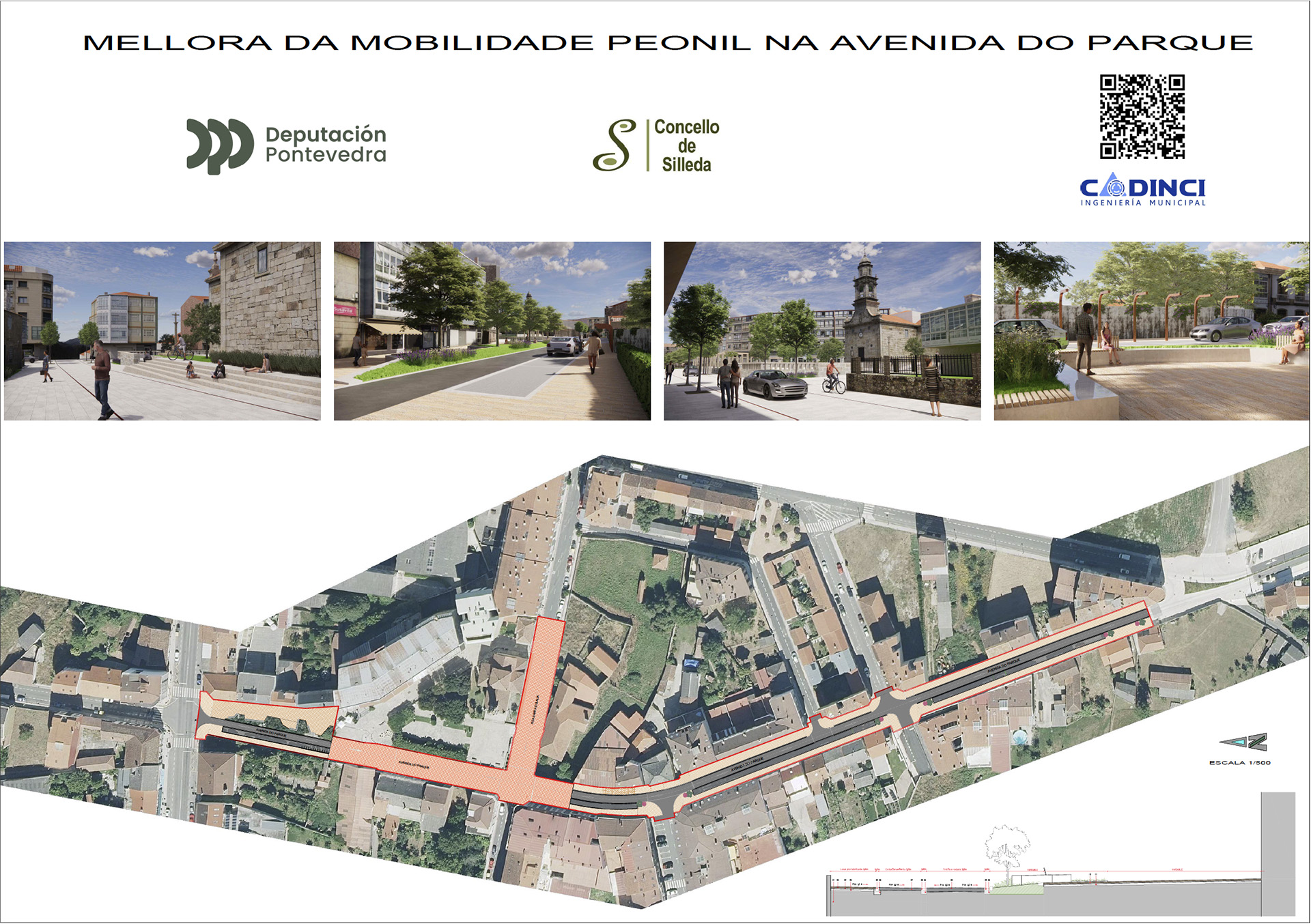 Proxecto de remodelación da Praza da Igrexa e ido entorno da Avenida do Parque