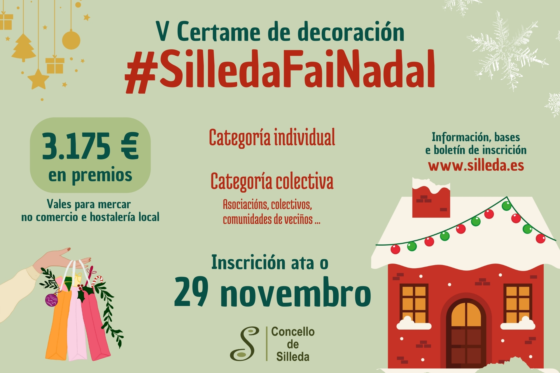 Volve #SilledaFaiNadal con máis 3.000 euros en premios para gastar no comercio e hostalería local