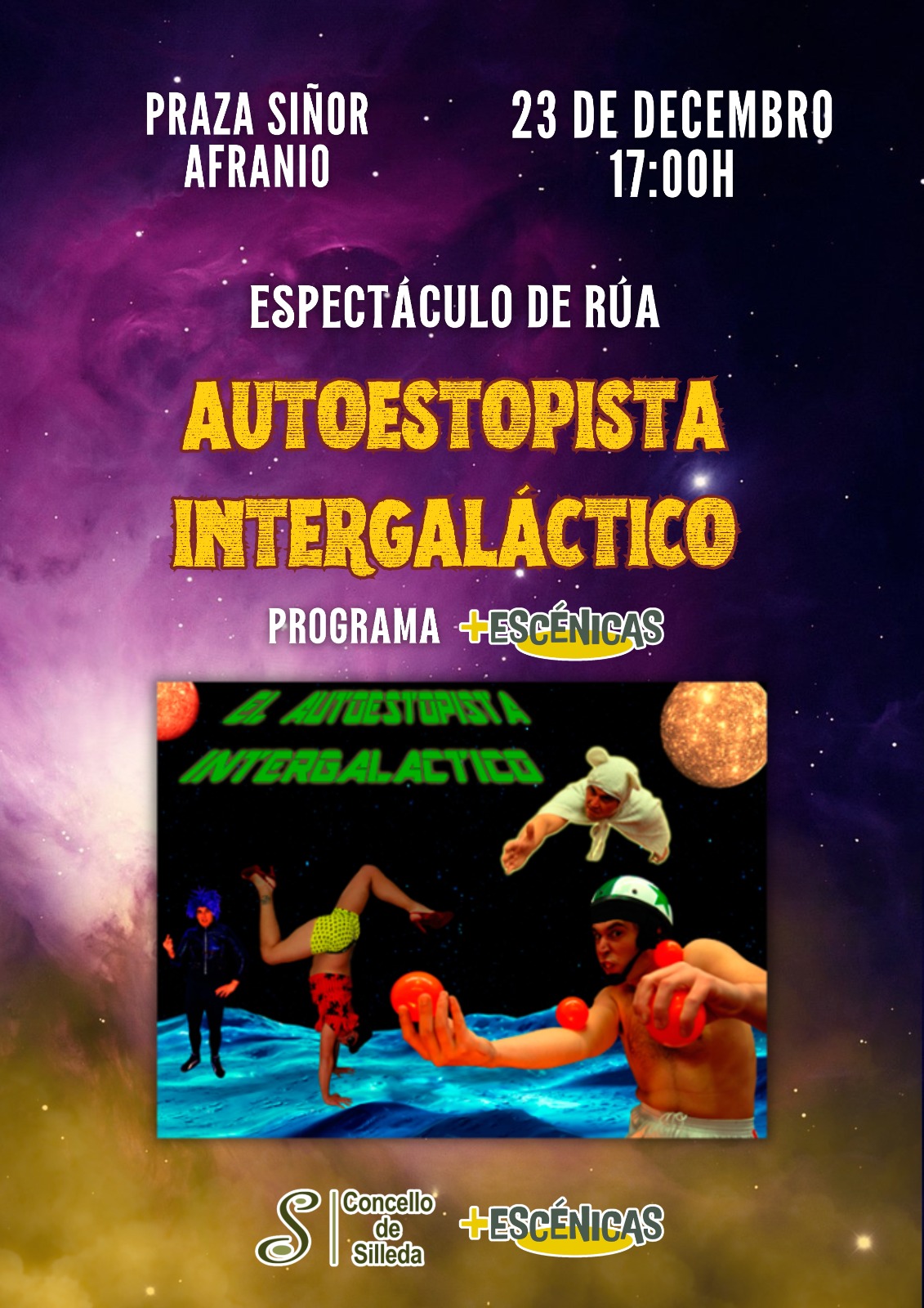 Cartel do espectáculo El autoestopista intergaláctico