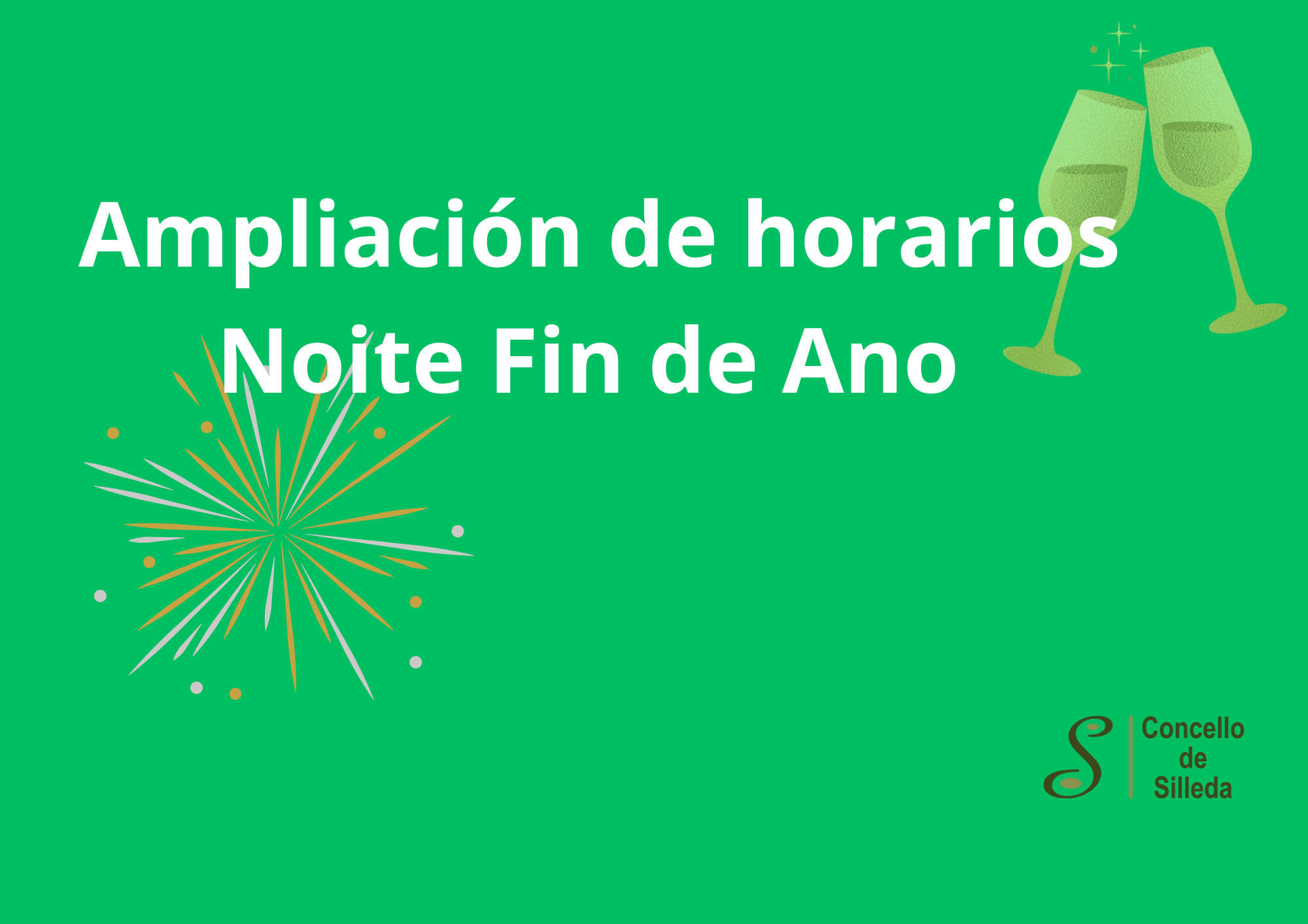 Resolución para a ampliación de horarios durante a celebración da Noite de Fin de Ano no municipio de Silleda