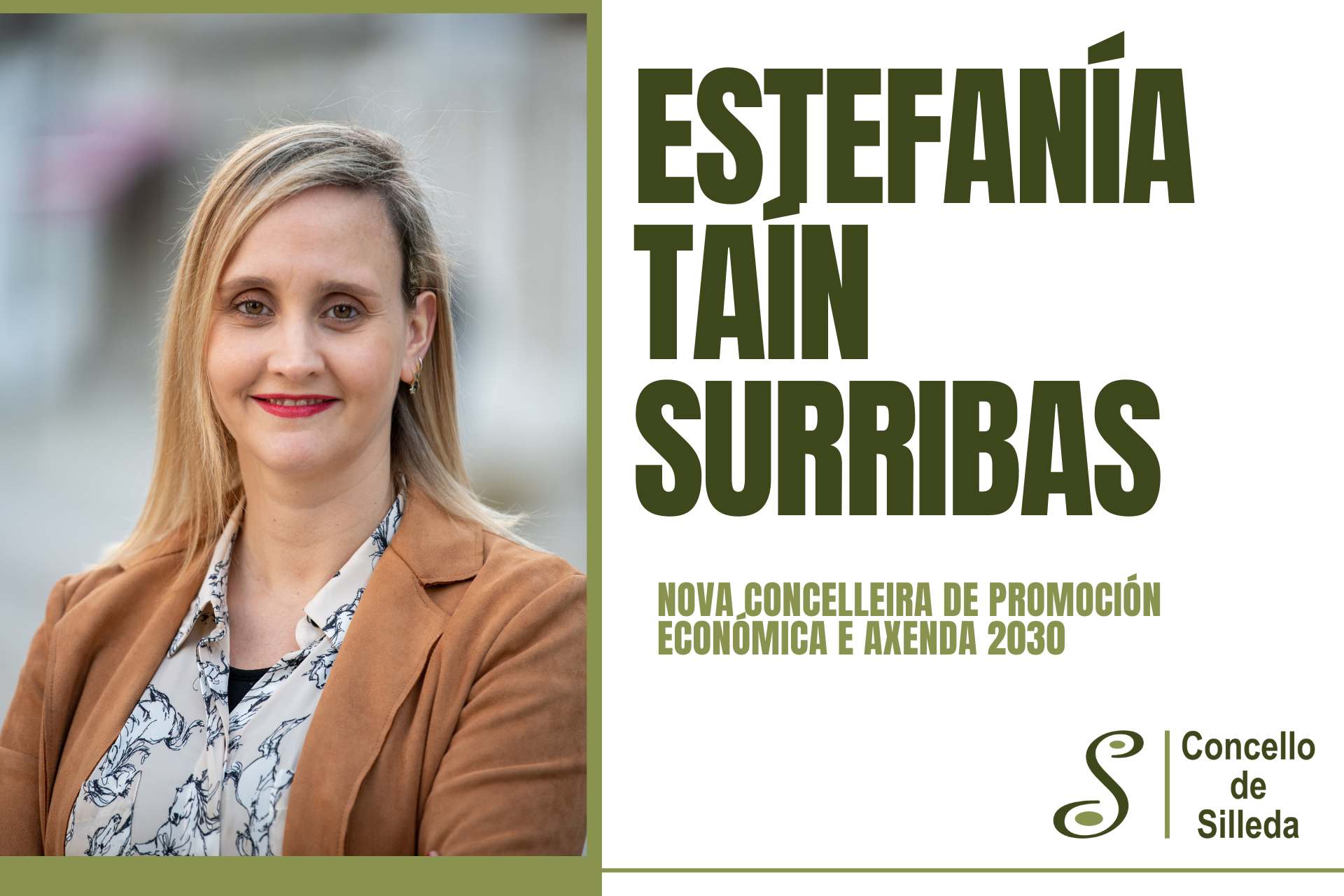 Estefanía Taín Surribas será a nova concelleira de Promoción Económica e Axenda 2030 de Silleda