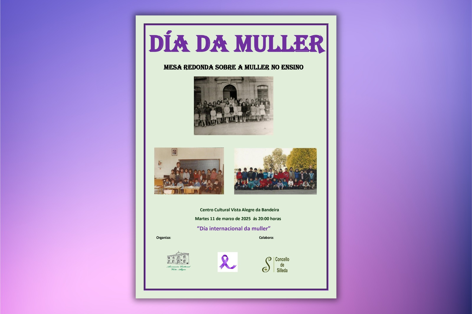 Mesa Redonda sobre A muller no ensino no Día da Muller de Vista Alegre