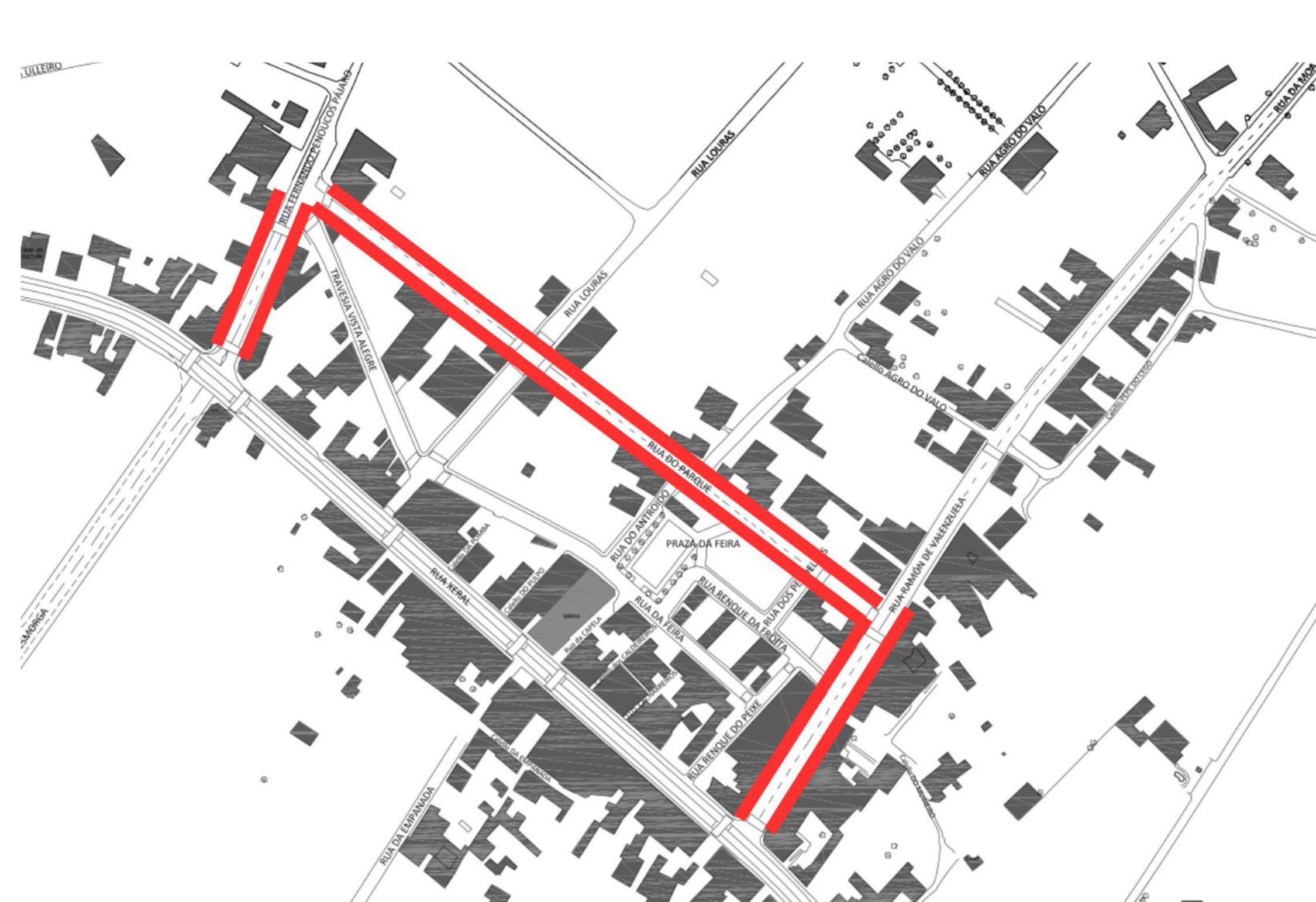O Concello de Silleda lembra a prohibición de parar e estacionar durante a fin de semana no desvío da N-525 na Bandeira