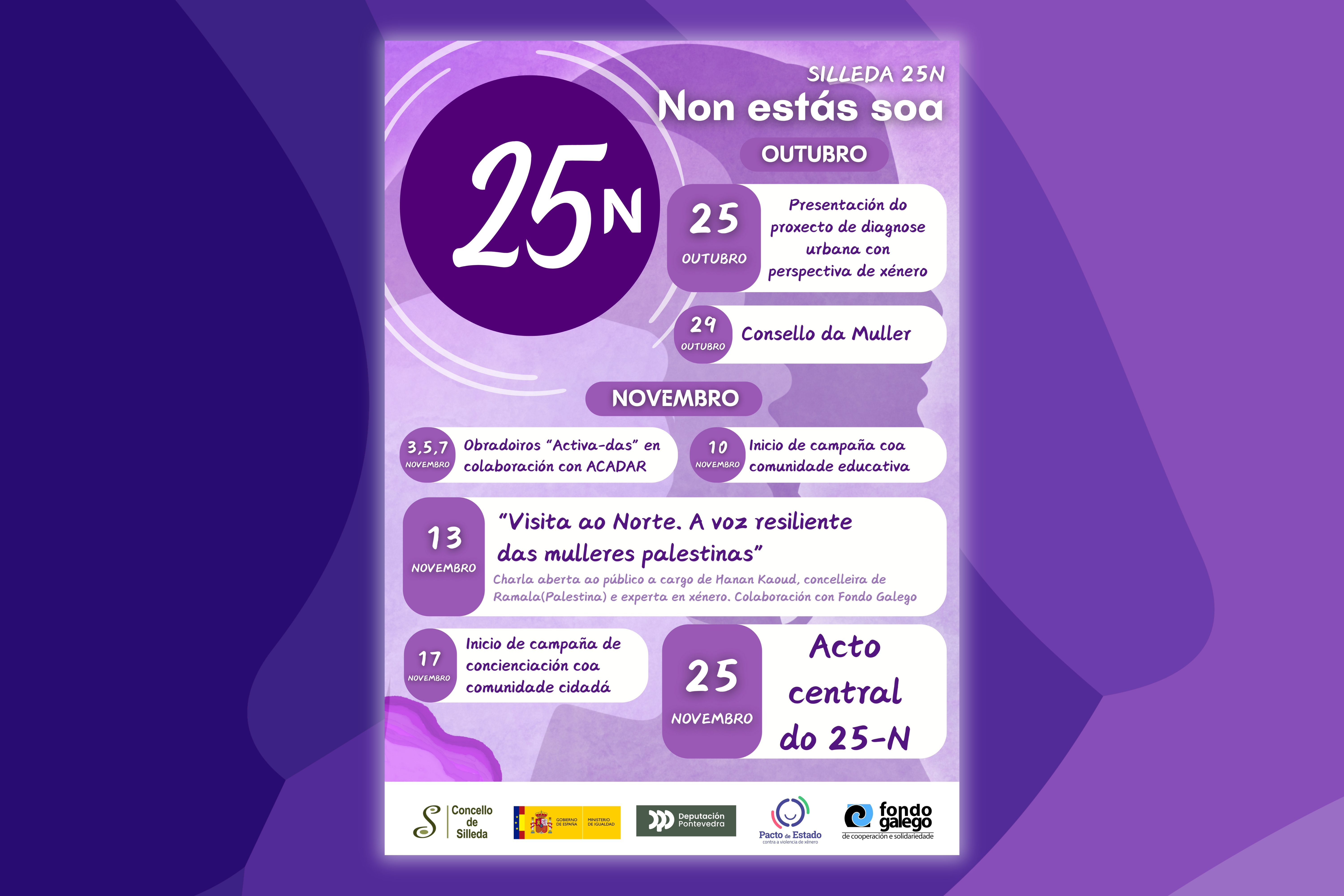 O Concello de Silleda abre este sábado o programa do 25N coa presentación da diagnose urbanística en clave de igualdade