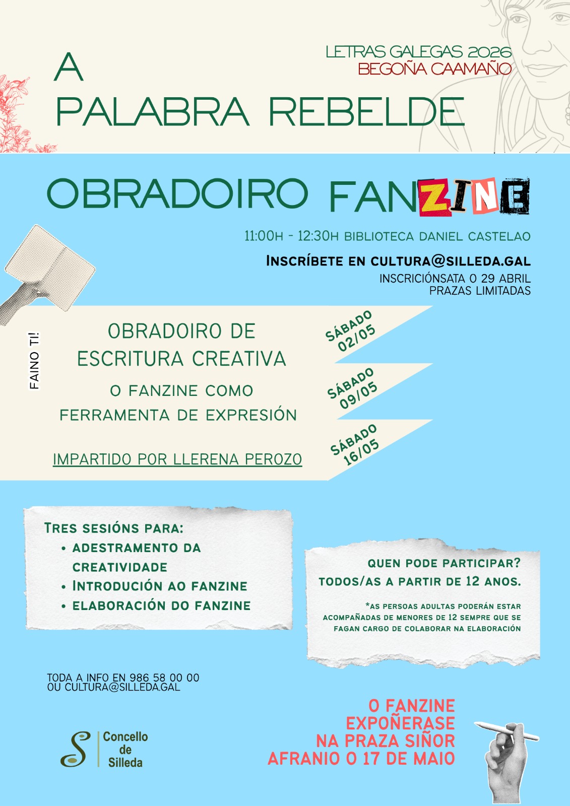 Aberto o prazo de inscrición para o obradoiro de fanzine do Mes das Letras en Silleda