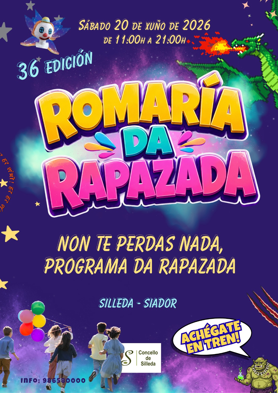 A 36ª Romaría da Rapazada encherá Siador de xogos, deporte, música, obradoiros e actividades para toda a familia