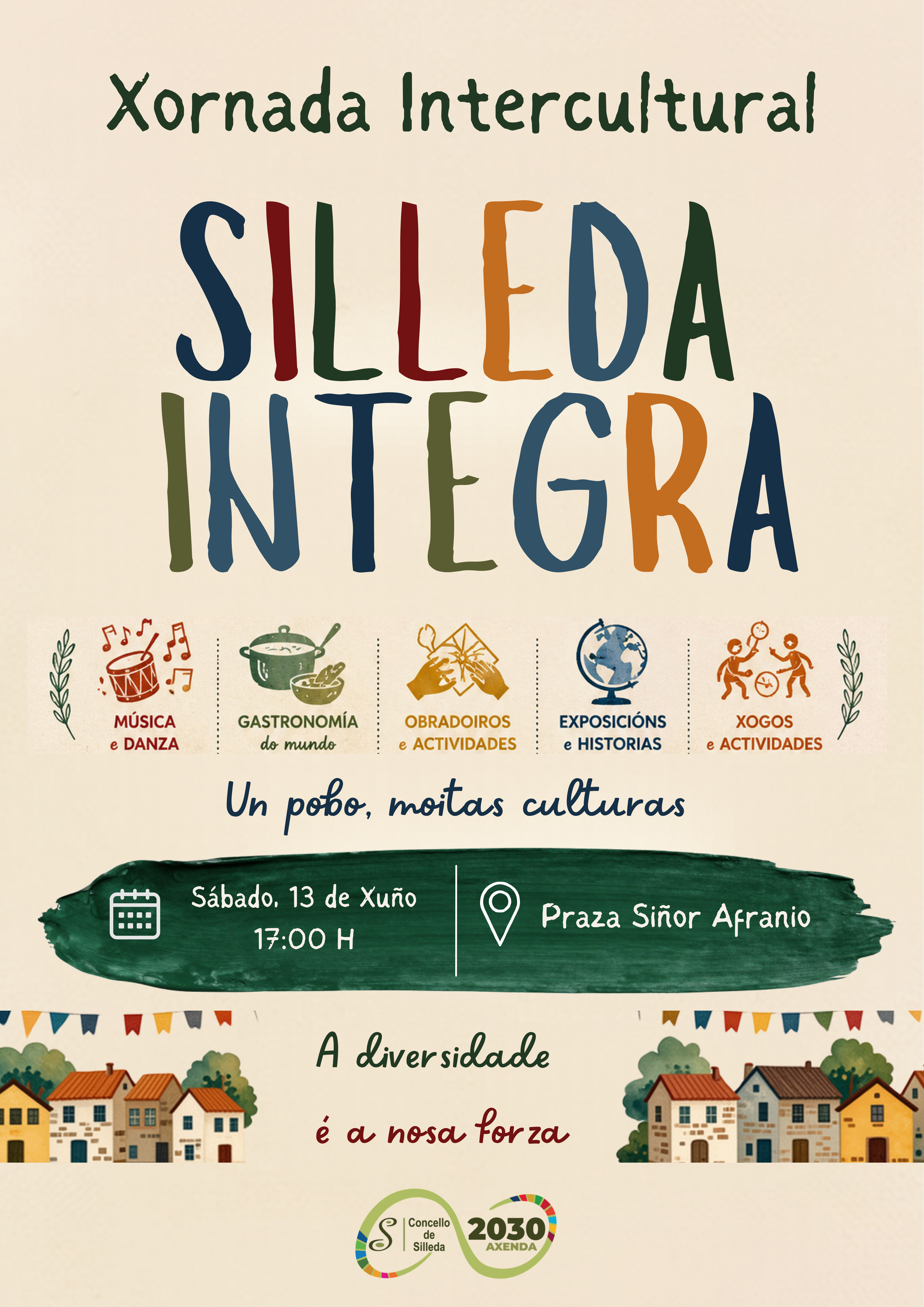 Silleda Integra celebra este sábado unha xornada intercultural para poñer en valor a diversidade do municipio