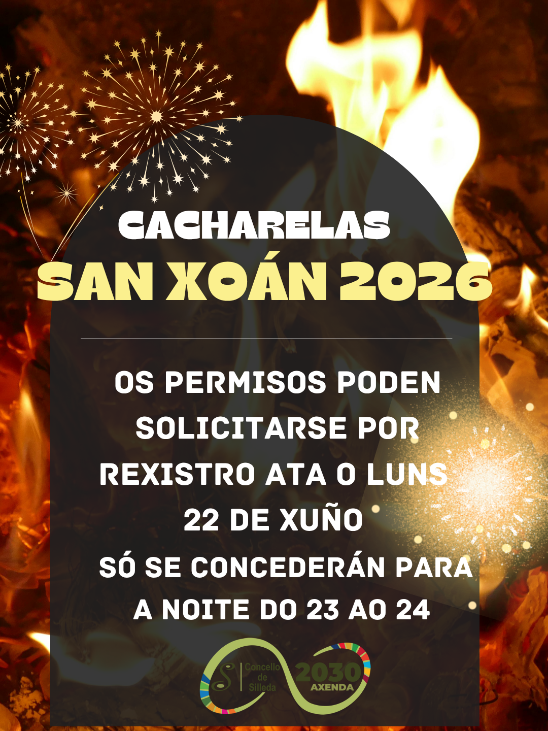Aberto ata o día 22 o prazo para comunicar a celebración de cacharelas de San Xoán