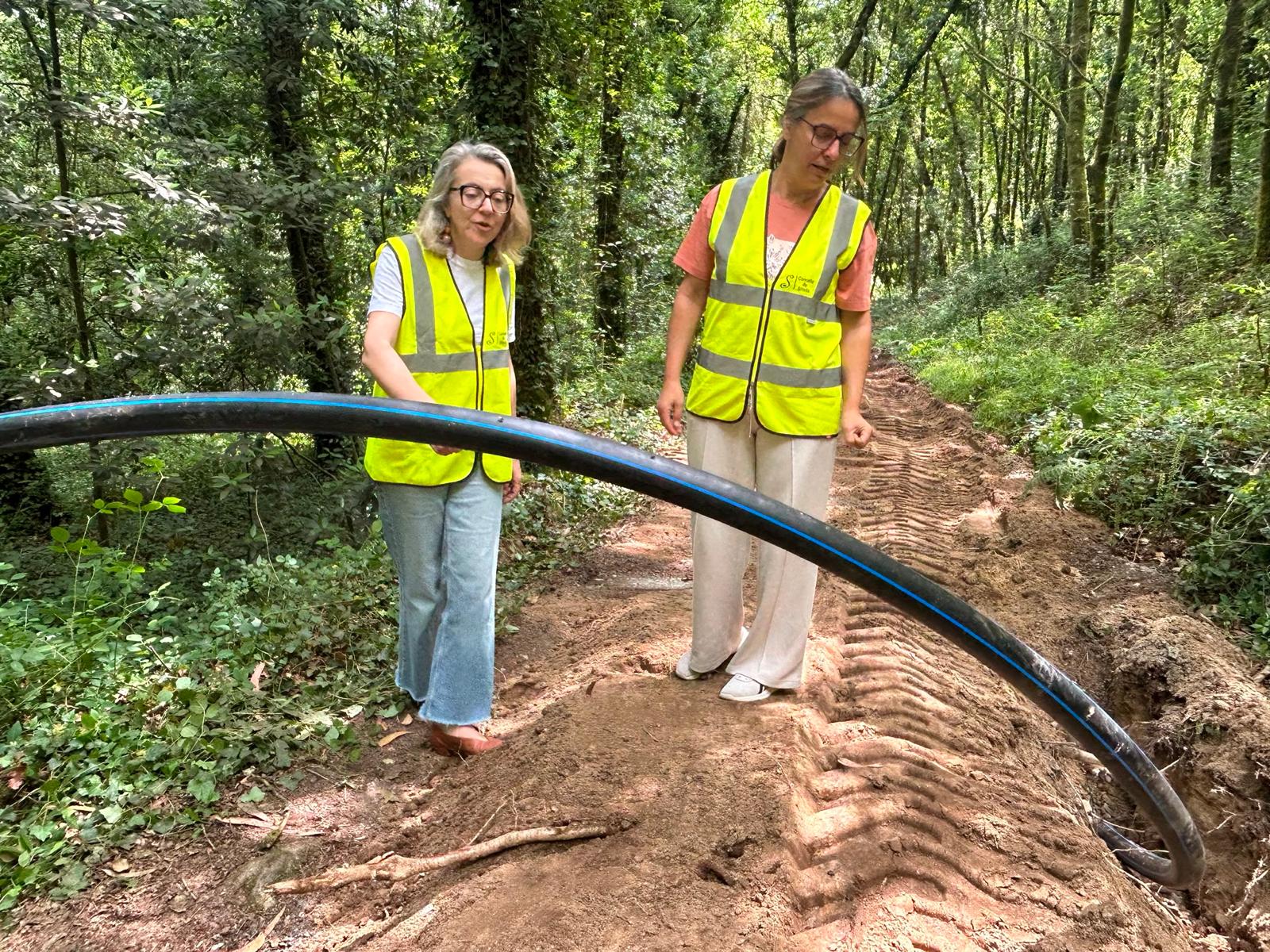 En marcha a extensión da traída municipal de augas á parroquia de Lamela