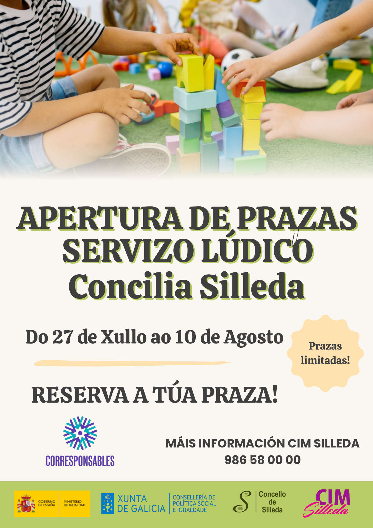 O CONCELLO DE SILLEDA ABRE O PRAZO PARA SOLICITAR O PROGRAMA “CONCILIA SILLEDA” DURANTE O CURSO ESCOLAR 2026-2027