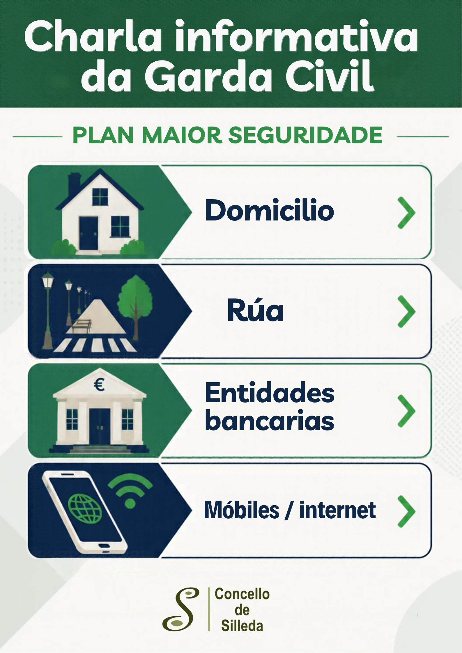 O Concello de Silleda e a Garda Civil organizan charlas nas parroquias para reforzar a seguridade das persoas maiores
